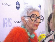 Iris Apfel at The Paris Theatre Iris premiere on Albert Maysles: "Oh, he was the greatest. I'm very lucky, very lucky."